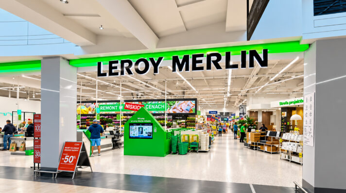 Leroy Merlin Arkadia – nowa aranżacja ekspozycji, strefy wejścia i płatności